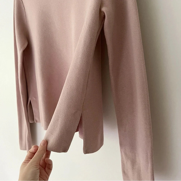 COS A-Line Milano 100% Cotton Sweater Jumper in Dusty Pink Size S - Picture 4 of 7